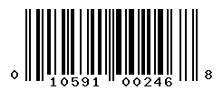 UPC barcode number 010591002468