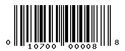 upc 010700000088 barcode image