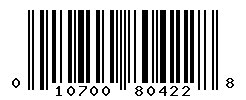 UPC barcode number 010700804228