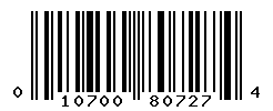 upc 010700807274 barcode image