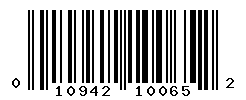 UPC barcode number 010942100652