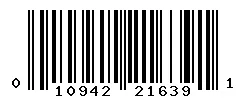 UPC barcode 010942216391