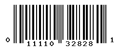 UPC barcode number 011110328281