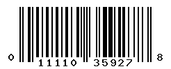 UPC barcode number 011110359278