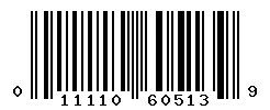 UPC barcode 011110605139