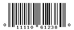 UPC barcode number 011110612380