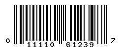 UPC barcode number 011110612397