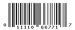 UPC barcode number 011110667717