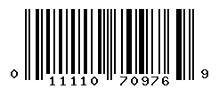 UPC barcode number 011110709769