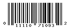 UPC barcode 011110710932