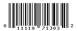 UPC barcode 011110713032