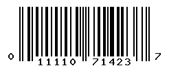 UPC barcode number 011110714237