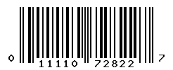 UPC barcode number 011110728227