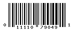 UPC barcode number 011110790491