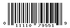 UPC barcode number 011110795519