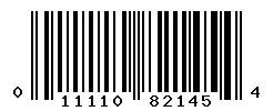 UPC barcode number 011110821454