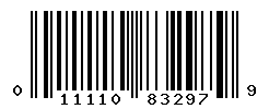 UPC barcode number 011110832979