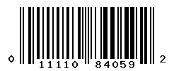 UPC barcode number 011110840592