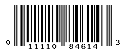 UPC barcode number 011110846143