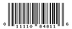 UPC barcode number 011110848116