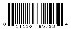 UPC barcode number 011110857934