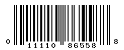 UPC barcode number 011110865588