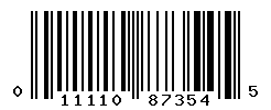 UPC barcode number 011110873545