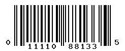 UPC barcode number 011110881335