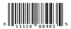UPC barcode number 011110884435