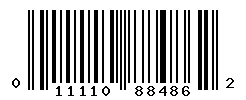 UPC barcode number 011110884862