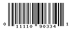 UPC barcode number 011110903341