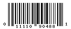 UPC barcode number 011110904881