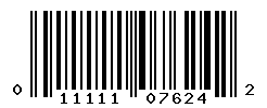 UPC barcode number 011111076242