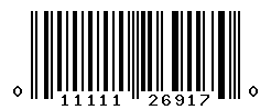 UPC barcode number 011111269170
