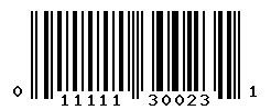UPC barcode number 011111300231