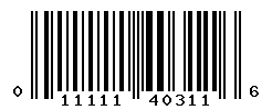 UPC barcode number 011111403116