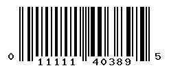UPC barcode number 011111403895
