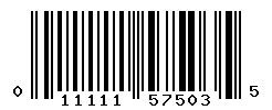 UPC barcode number 011111575035