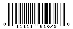 UPC barcode number 011111610798