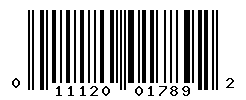 UPC barcode number 011120017892