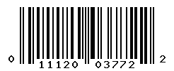 UPC barcode number 011120037722