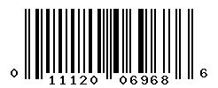 UPC barcode number 011120069686