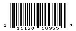 UPC barcode number 011120169553
