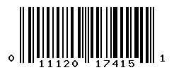 UPC barcode number 011120174151