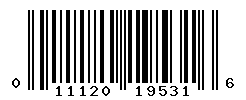 UPC barcode number 011120195316