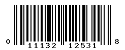 upc 011132125318 barcode image