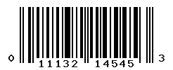 UPC barcode number 011132145453