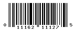 UPC barcode number 011162111275