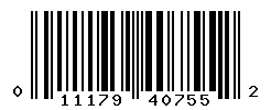 UPC barcode number 011179407552