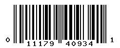 upc 011179409341 barcode image